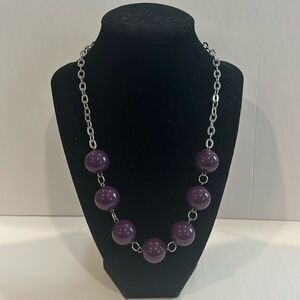 NWOT Joan Rivers Purple Beads Necklace
